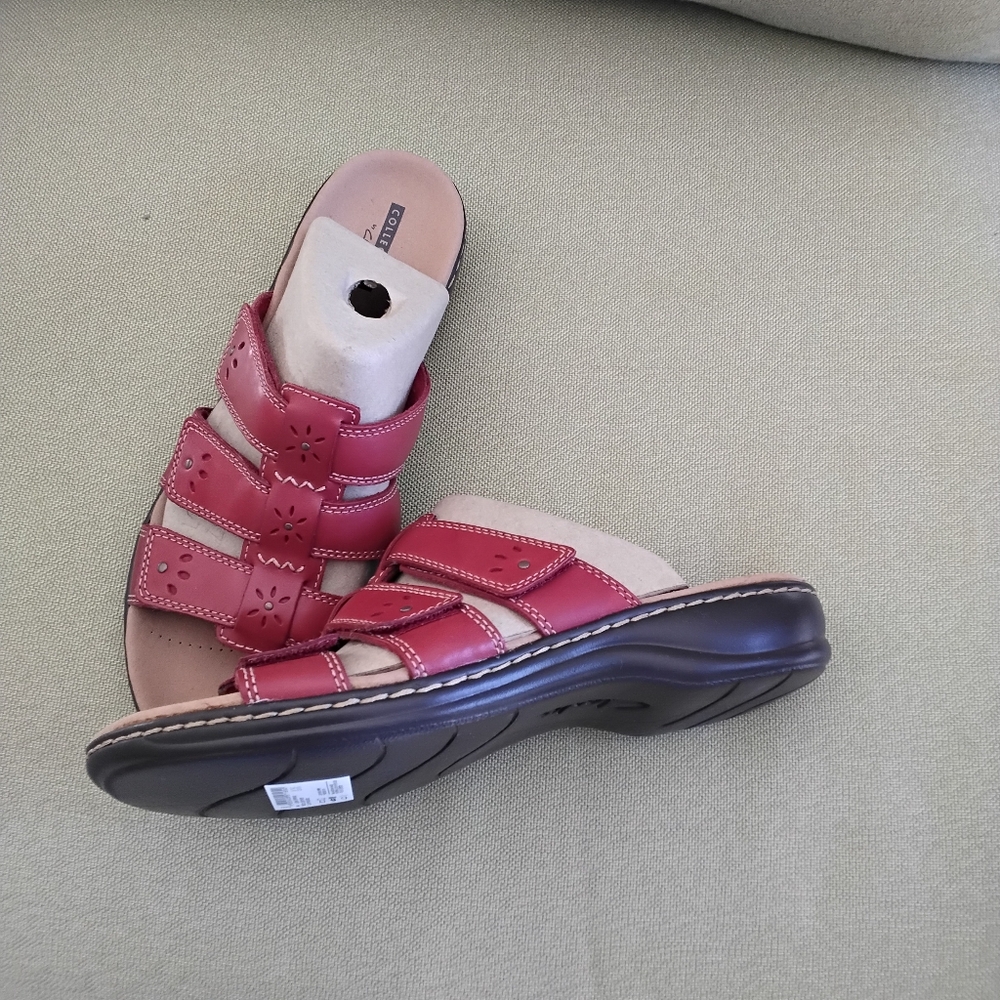 Clarks Women's Red Sandals 10M